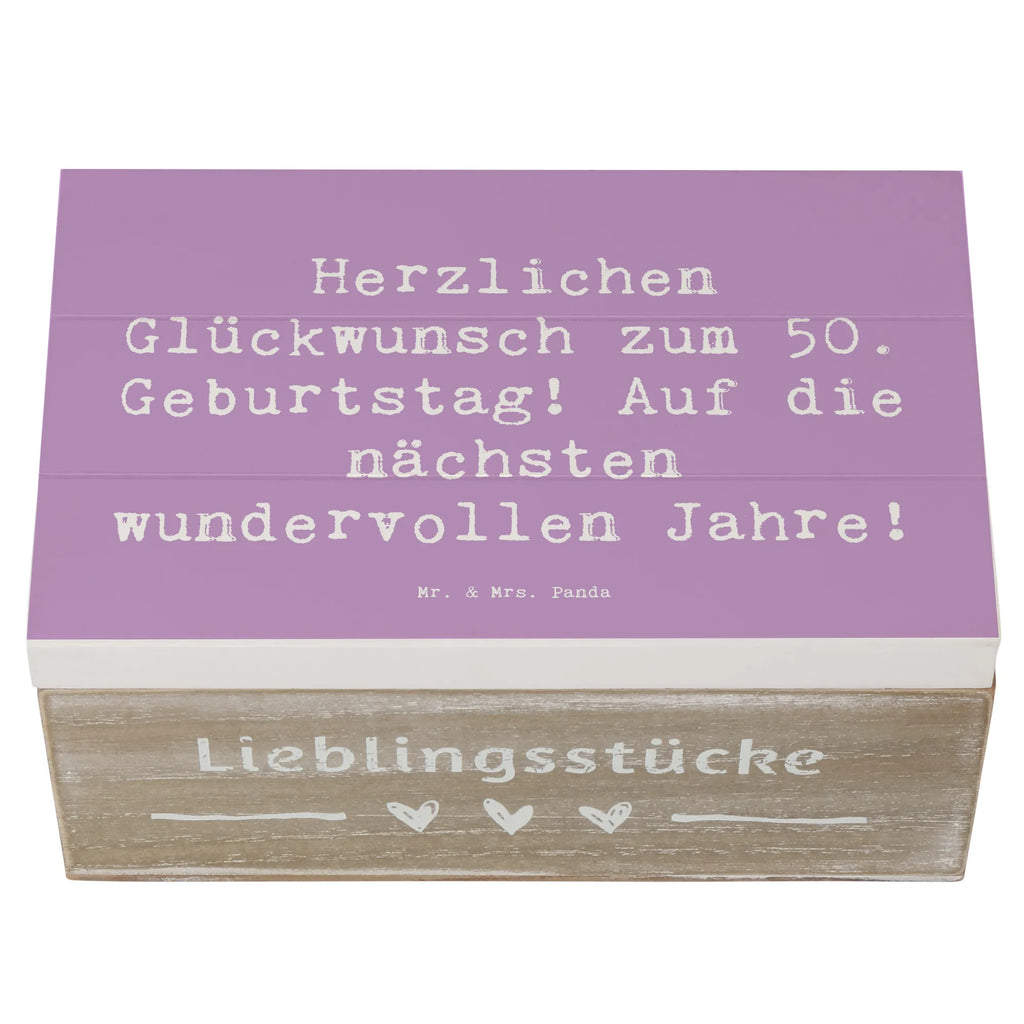Holzkiste Spruch 50. Geburtstag Glückwunsch Schatulle, Geschenkbox, Holzkiste, Aufbewahrungsbox, Schatzkiste, Erinnerungsbox, Truhe, Dekokiste, Kiste, Erinnerungskiste, XXL, Geschenkdose, Geburtstag, Geburtstagsgeschenk, Geschenk