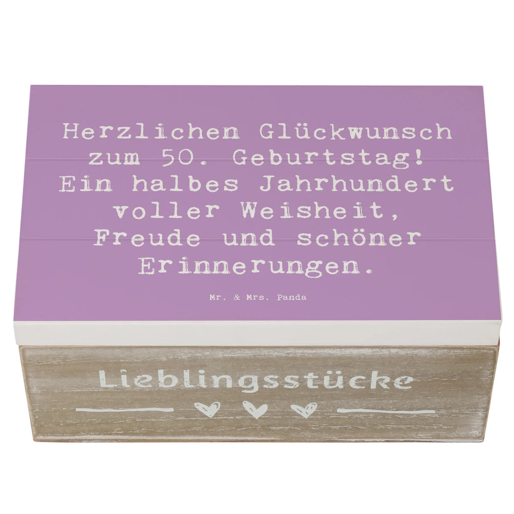 Holzkiste Spruch 50. Geburtstag Erinnerungsbox, Holzkiste, Geschenkbox, Kiste, Aufbewahrungsbox, Erinnerungskiste, Schatzkiste, Geschenkdose, Truhe, Schatulle, Dekokiste, XXL, Geburtstag, Geburtstagsgeschenk, Geschenk