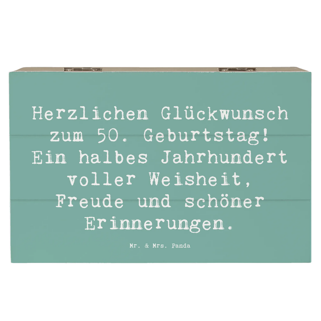 Holzkiste Spruch 50. Geburtstag Erinnerungsbox, Holzkiste, Geschenkbox, Kiste, Aufbewahrungsbox, Erinnerungskiste, Schatzkiste, Geschenkdose, Truhe, Schatulle, Dekokiste, XXL, Geburtstag, Geburtstagsgeschenk, Geschenk