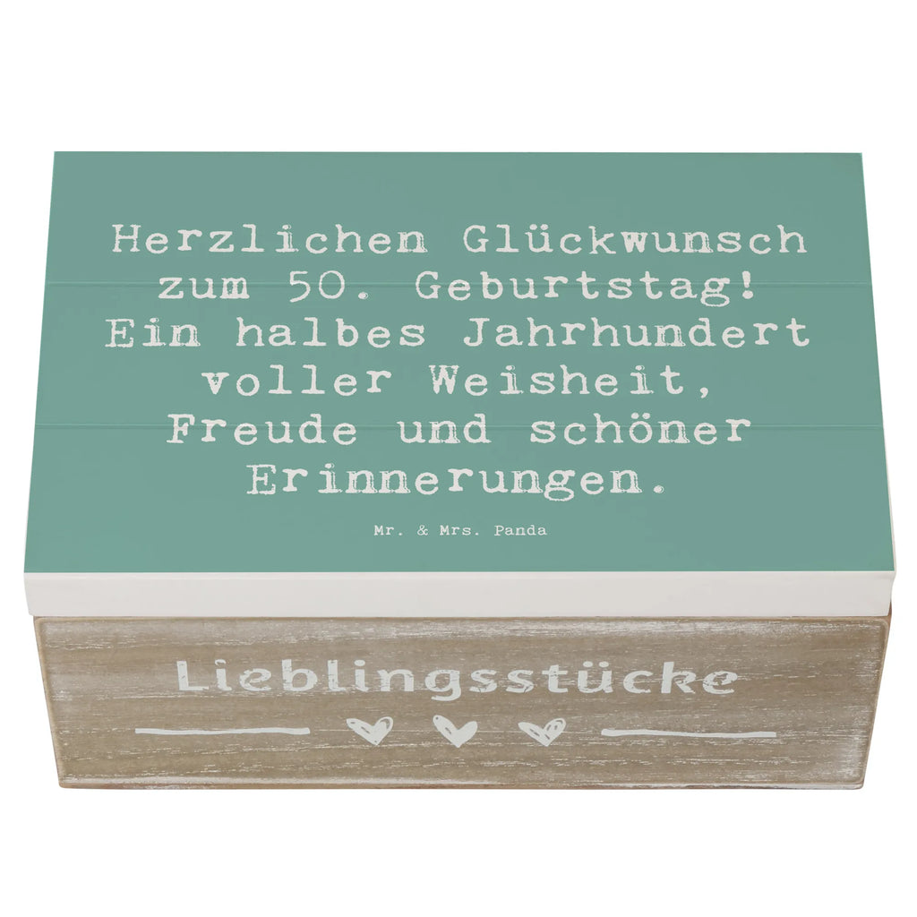 Holzkiste Spruch 50. Geburtstag Erinnerungsbox, Holzkiste, Geschenkbox, Kiste, Aufbewahrungsbox, Erinnerungskiste, Schatzkiste, Geschenkdose, Truhe, Schatulle, Dekokiste, XXL, Geburtstag, Geburtstagsgeschenk, Geschenk