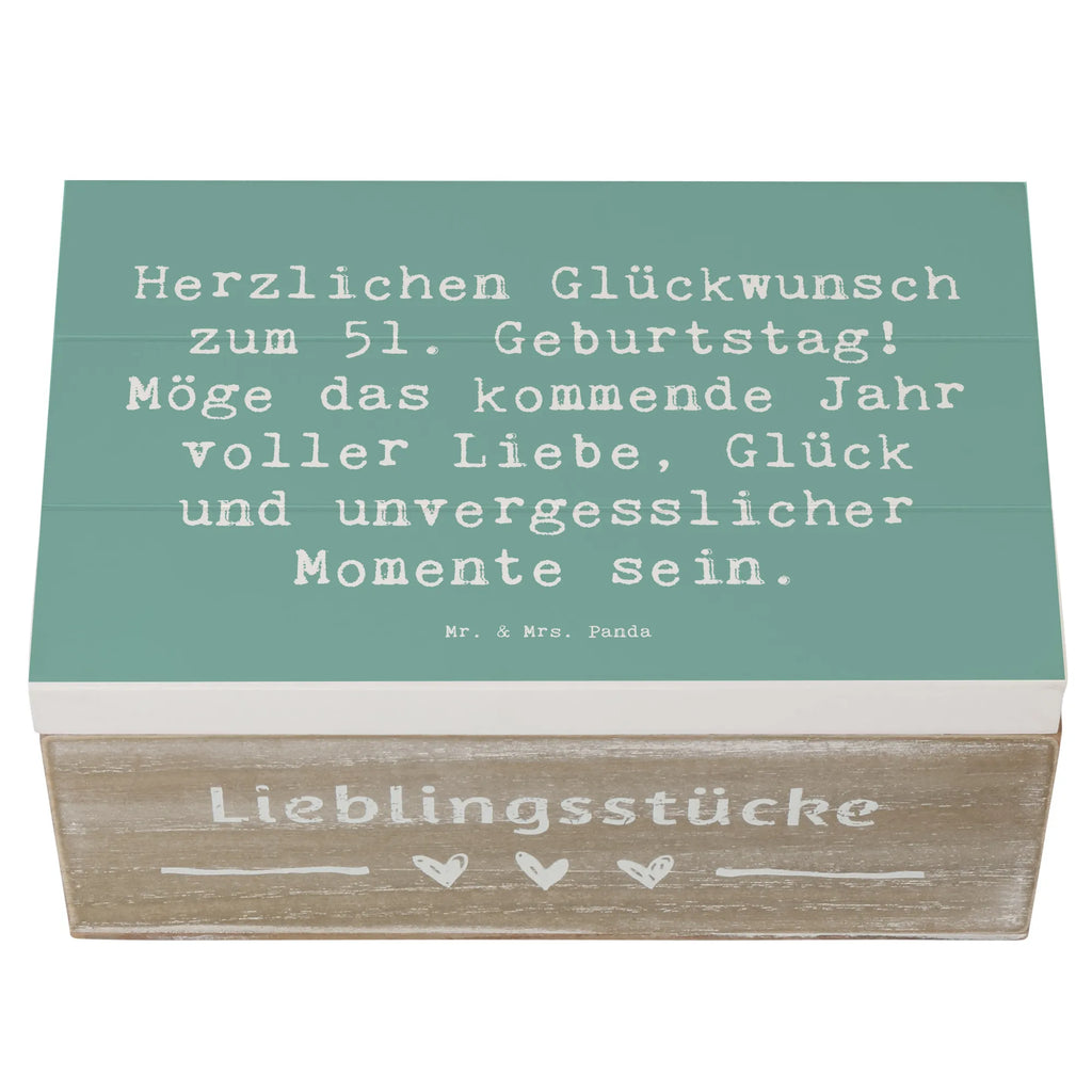 Holzkiste Spruch 51. Geburtstag Holzkiste, Dekokiste, Aufbewahrungsbox, Erinnerungsbox, Kiste, Geschenkdose, Truhe, Schatulle, Erinnerungskiste, Geschenkbox, XXL, Schatzkiste, Geburtstag, Geburtstagsgeschenk, Geschenk