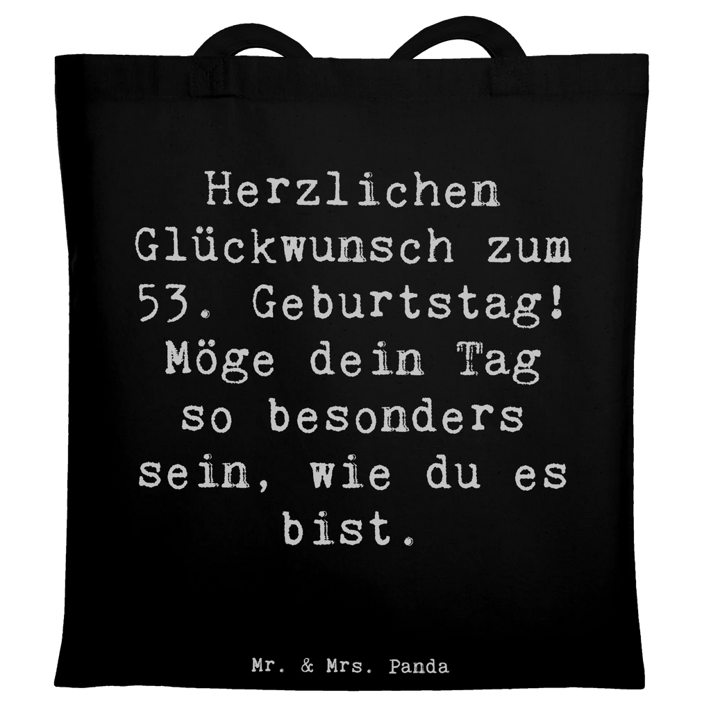 Tragetasche Spruch 53. Geburtstag Beutel, Laptoptasche, Einkaufstüte, Badetasche, Tasche, Stofftasche, Beuteltasche, Schultertasche, Stoffbeutel, Tragetasche, Jutebeutel, Jutetasche, Einkaufstasche, Shopper, Umhängetasche, Strandtasche, Geburtstag, Geburtstagsgeschenk, Geschenk