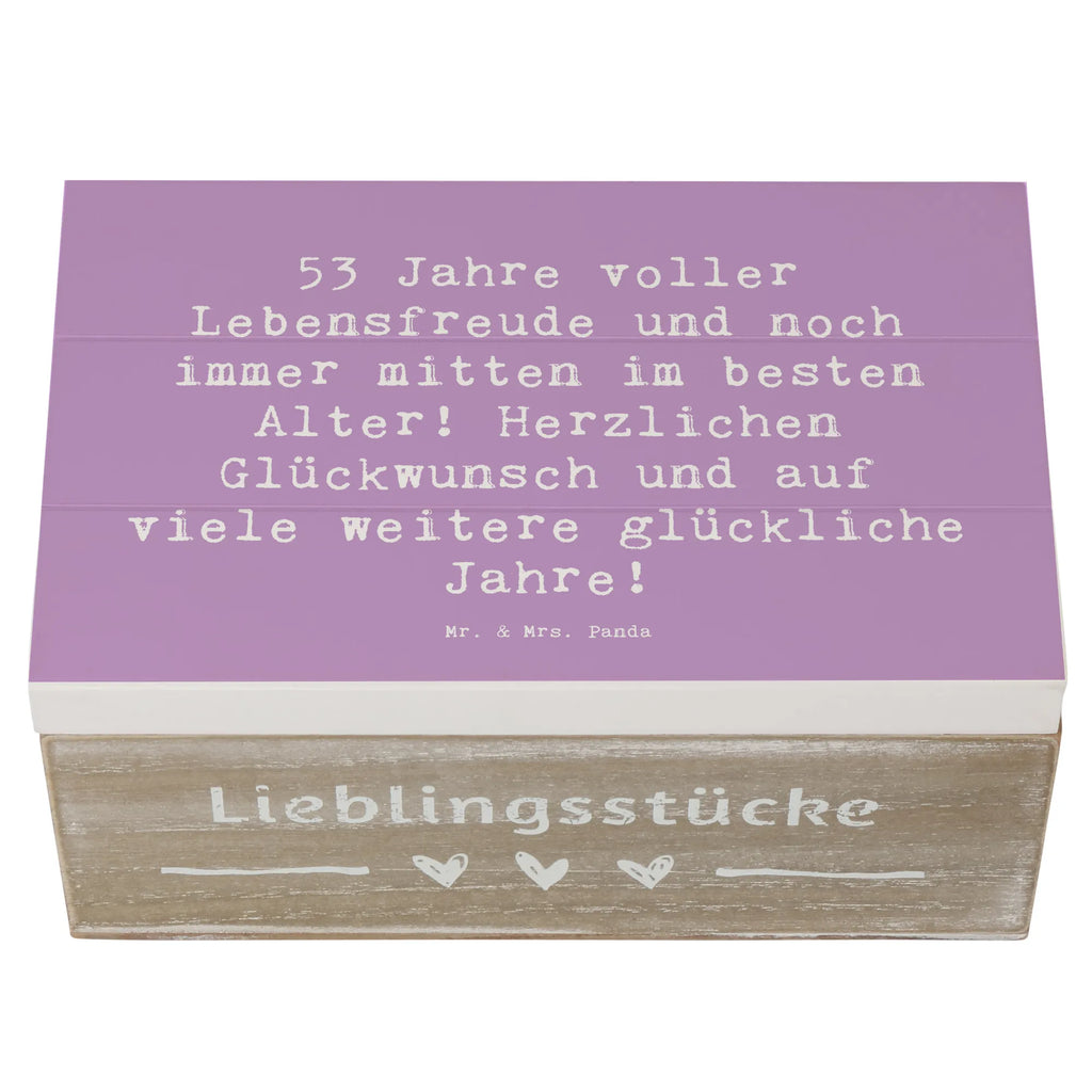 Holzkiste Spruch 53. Geburtstag Freude XXL, Truhe, Holzkiste, Schatulle, Erinnerungskiste, Geschenkbox, Kiste, Aufbewahrungsbox, Geschenkdose, Erinnerungsbox, Dekokiste, Schatzkiste, Geburtstag, Geburtstagsgeschenk, Geschenk