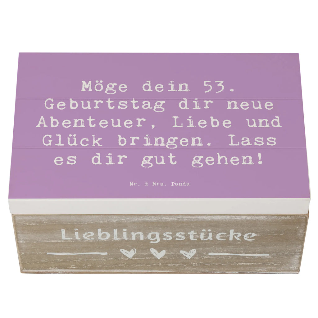 Holzkiste Spruch 53. Geburtstag Abenteuer Geschenkbox, Geschenkdose, Aufbewahrungsbox, XXL, Kiste, Schatzkiste, Erinnerungskiste, Dekokiste, Erinnerungsbox, Holzkiste, Schatulle, Truhe, Geburtstag, Geburtstagsgeschenk, Geschenk