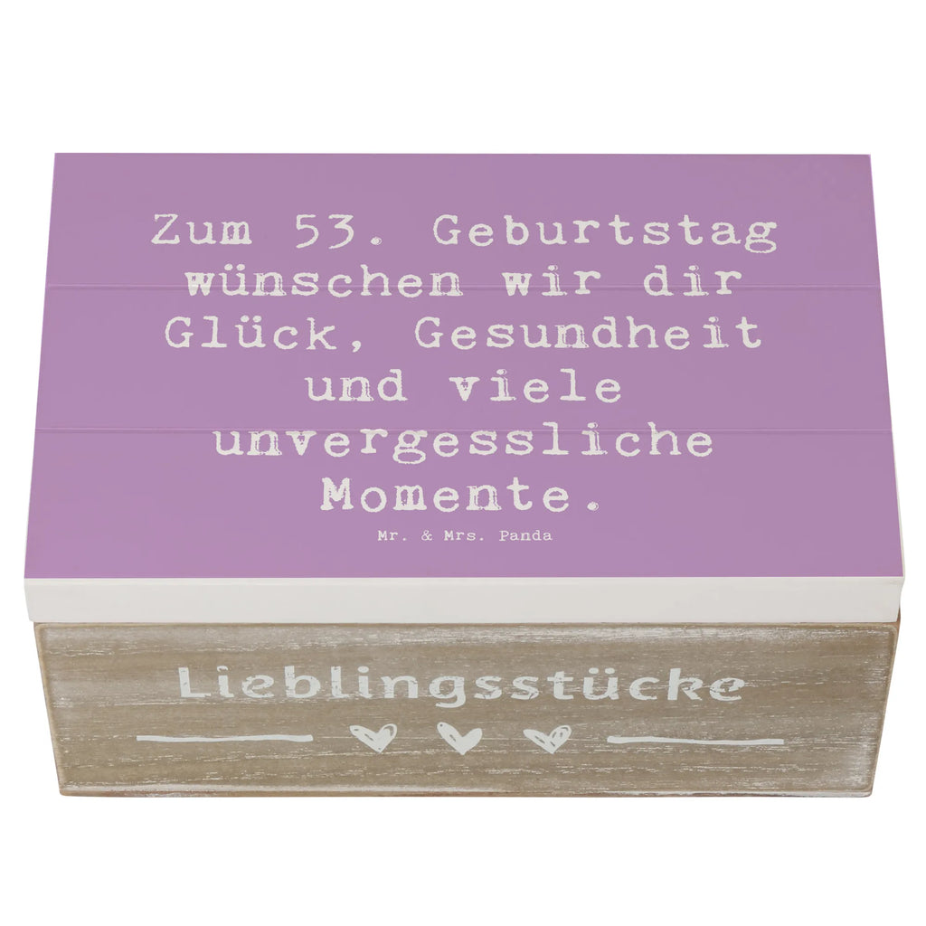 Holzkiste Spruch 53. Geburtstag Glück Holzkiste, Schatzkiste, Geschenkdose, XXL, Truhe, Schatulle, Erinnerungsbox, Kiste, Dekokiste, Geschenkbox, Erinnerungskiste, Aufbewahrungsbox, Geburtstag, Geburtstagsgeschenk, Geschenk