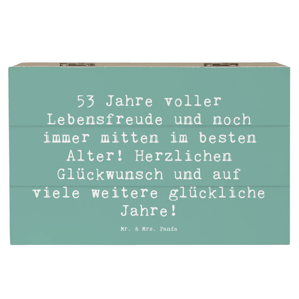 Holzkiste Spruch 53. Geburtstag Freude XXL, Truhe, Holzkiste, Schatulle, Erinnerungskiste, Geschenkbox, Kiste, Aufbewahrungsbox, Geschenkdose, Erinnerungsbox, Dekokiste, Schatzkiste, Geburtstag, Geburtstagsgeschenk, Geschenk