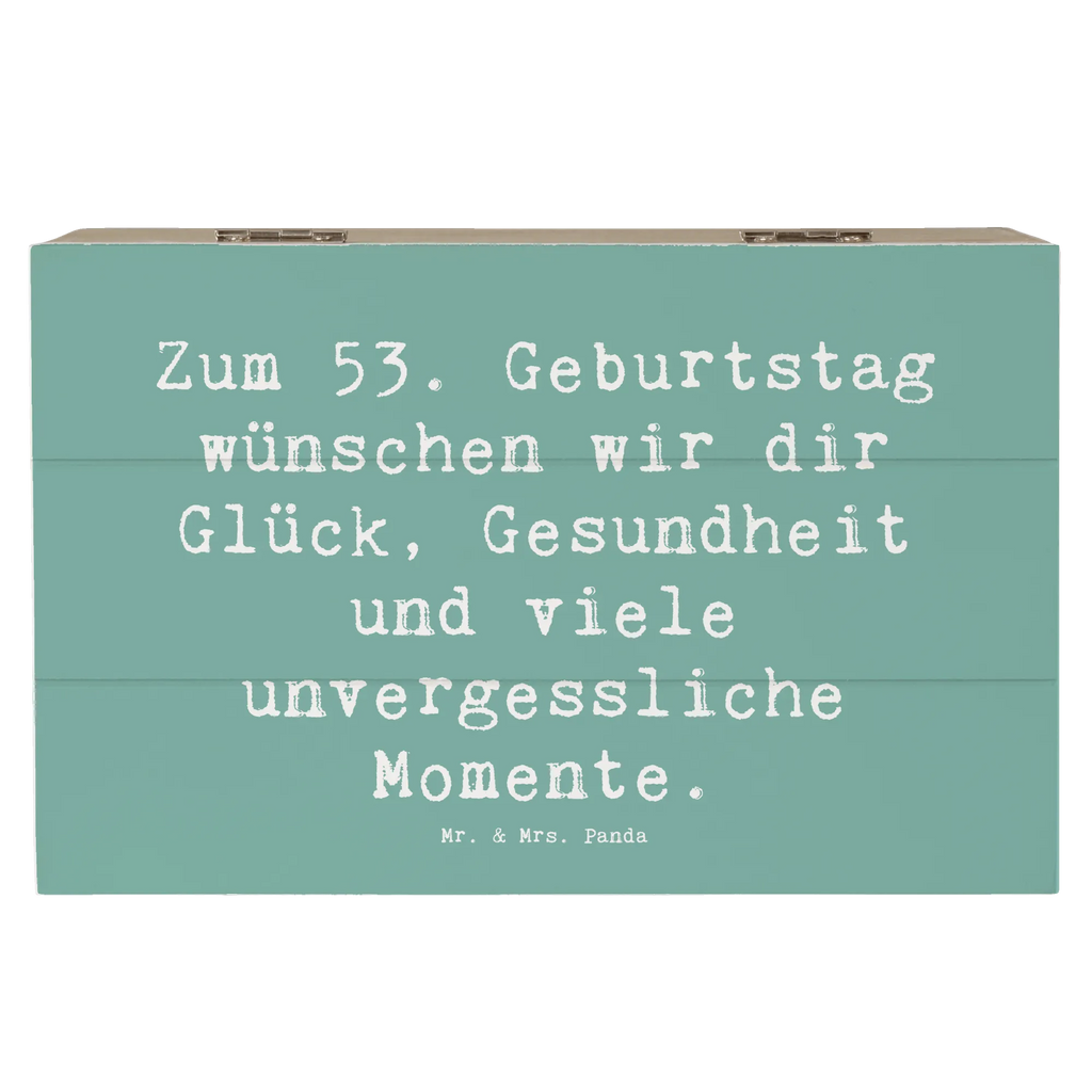 Holzkiste Spruch 53. Geburtstag Glück Holzkiste, Schatzkiste, Geschenkdose, XXL, Truhe, Schatulle, Erinnerungsbox, Kiste, Dekokiste, Geschenkbox, Erinnerungskiste, Aufbewahrungsbox, Geburtstag, Geburtstagsgeschenk, Geschenk