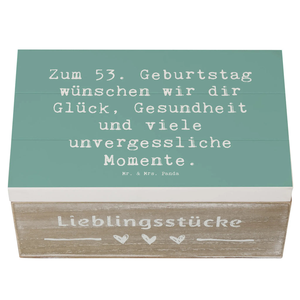 Holzkiste Spruch 53. Geburtstag Glück Holzkiste, Schatzkiste, Geschenkdose, XXL, Truhe, Schatulle, Erinnerungsbox, Kiste, Dekokiste, Geschenkbox, Erinnerungskiste, Aufbewahrungsbox, Geburtstag, Geburtstagsgeschenk, Geschenk