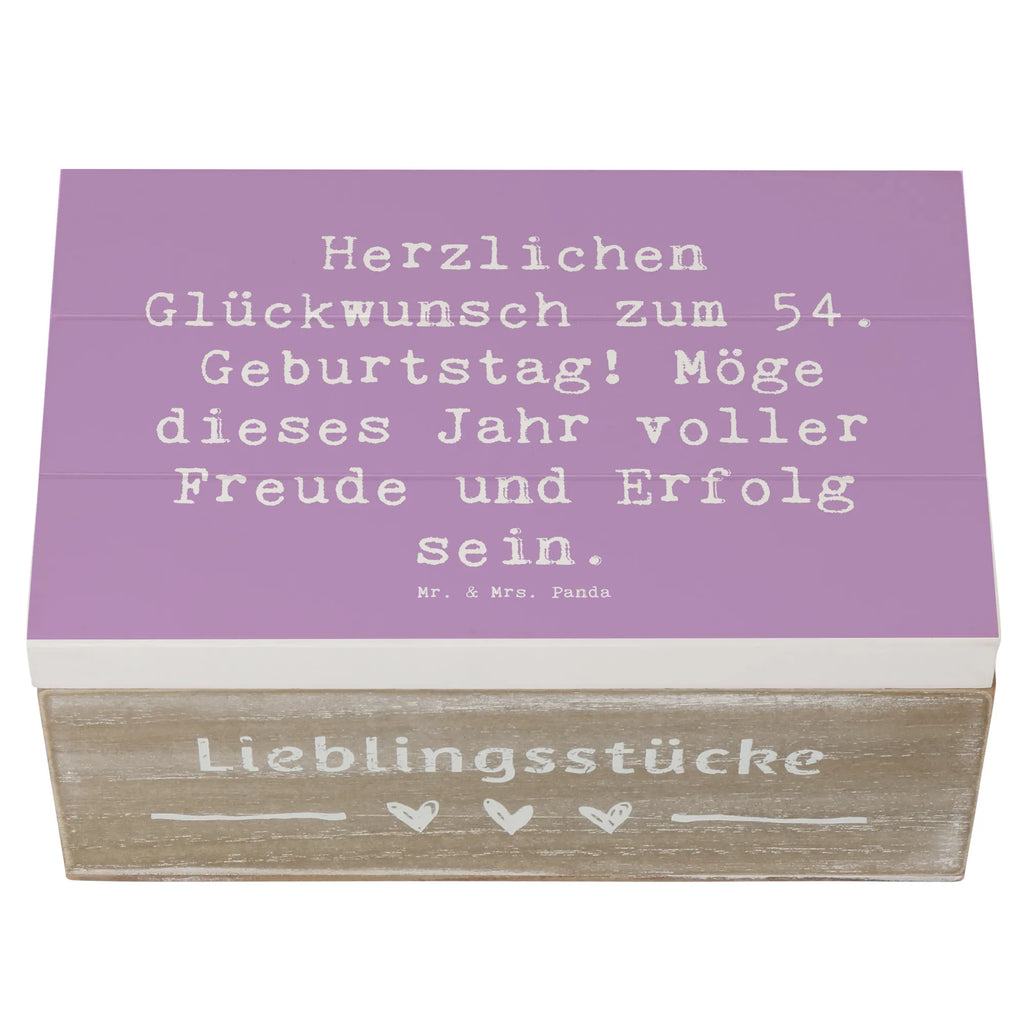 Holzkiste Spruch 54. Geburtstag Freude Erfolg Kiste, Geschenkdose, Dekokiste, Erinnerungsbox, Holzkiste, Geschenkbox, Truhe, XXL, Erinnerungskiste, Schatulle, Aufbewahrungsbox, Schatzkiste, Geburtstag, Geburtstagsgeschenk, Geschenk