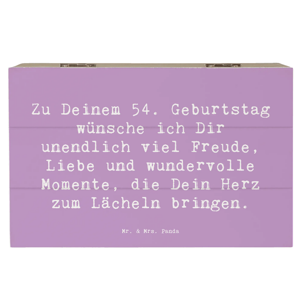 Wooden chest Saying Zu Deinem 54. Geburtstag wünsche ich Dir unendlich viel Freude, Liebe und wundervolle Momente, die Dein Herz zum Lächeln bringen. Kiste, Geschenkbox, Truhe, Geschenkdose, Schatzkiste, Erinnerungsbox, Erinnerungskiste, Holzkiste, Schatulle, XXL, Dekokiste, Aufbewahrungsbox, Geburtstag, Geburtstagsgeschenk, Geschenk