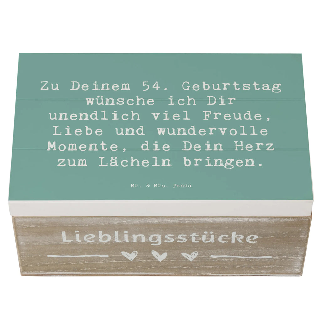 Wooden chest Saying Zu Deinem 54. Geburtstag wünsche ich Dir unendlich viel Freude, Liebe und wundervolle Momente, die Dein Herz zum Lächeln bringen. Kiste, Geschenkbox, Truhe, Geschenkdose, Schatzkiste, Erinnerungsbox, Erinnerungskiste, Holzkiste, Schatulle, XXL, Dekokiste, Aufbewahrungsbox, Geburtstag, Geburtstagsgeschenk, Geschenk