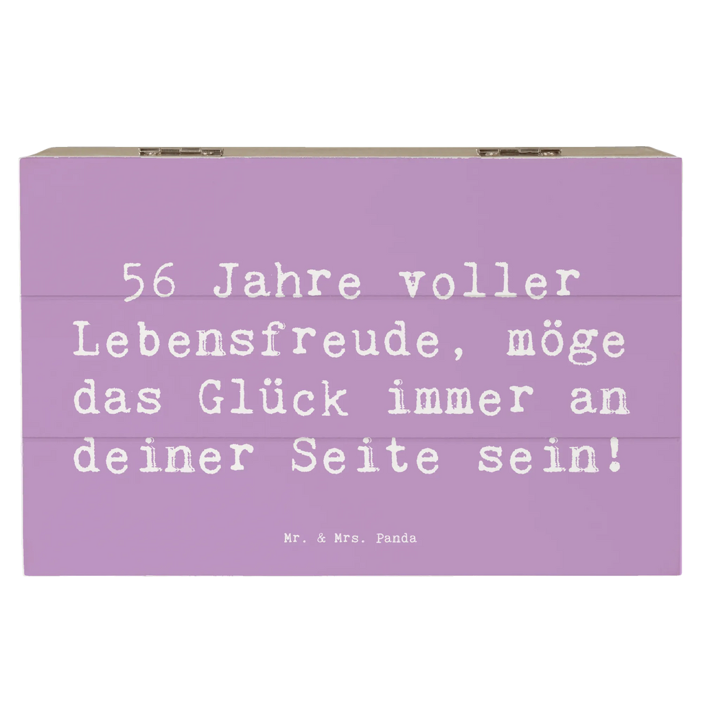 Holzkiste Spruch 56. Geburtstag Kiste, Aufbewahrungsbox, Schatulle, Dekokiste, Erinnerungsbox, Truhe, Geschenkbox, XXL, Schatzkiste, Holzkiste, Geschenkdose, Erinnerungskiste, Geburtstag, Geburtstagsgeschenk, Geschenk