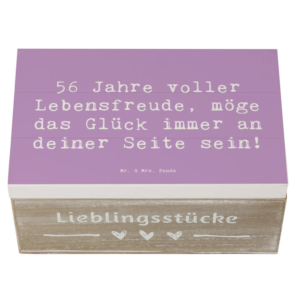 Holzkiste Spruch 56. Geburtstag Kiste, Aufbewahrungsbox, Schatulle, Dekokiste, Erinnerungsbox, Truhe, Geschenkbox, XXL, Schatzkiste, Holzkiste, Geschenkdose, Erinnerungskiste, Geburtstag, Geburtstagsgeschenk, Geschenk