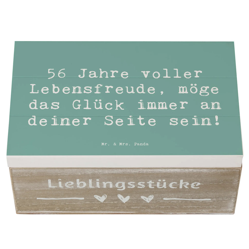 Holzkiste Spruch 56. Geburtstag Kiste, Aufbewahrungsbox, Schatulle, Dekokiste, Erinnerungsbox, Truhe, Geschenkbox, XXL, Schatzkiste, Holzkiste, Geschenkdose, Erinnerungskiste, Geburtstag, Geburtstagsgeschenk, Geschenk