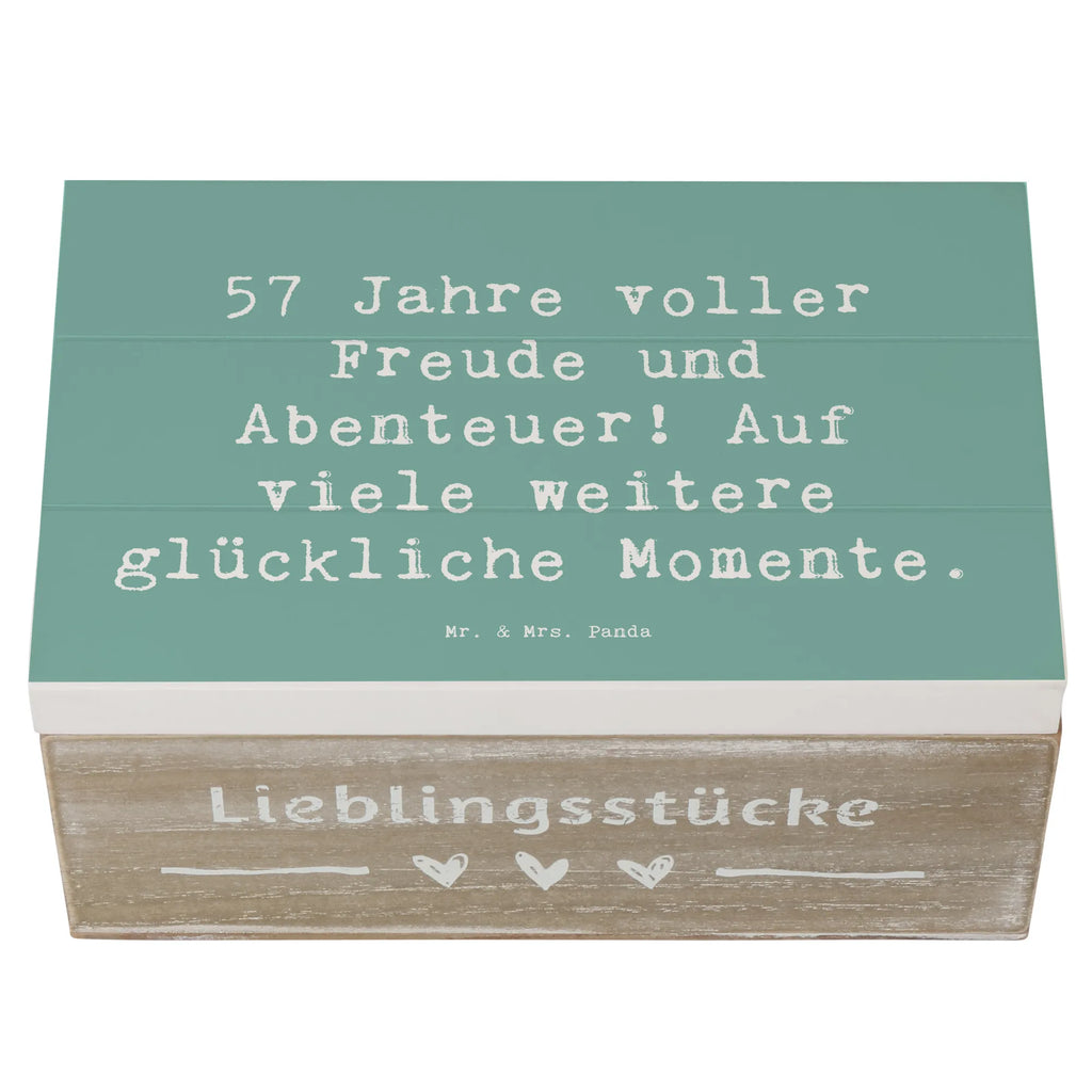 Holzkiste Spruch 57. Geburtstag Freude Schatzkiste, Aufbewahrungsbox, Truhe, Erinnerungskiste, Geschenkbox, Holzkiste, Dekokiste, XXL, Erinnerungsbox, Kiste, Geschenkdose, Schatulle, Geburtstag, Geburtstagsgeschenk, Geschenk