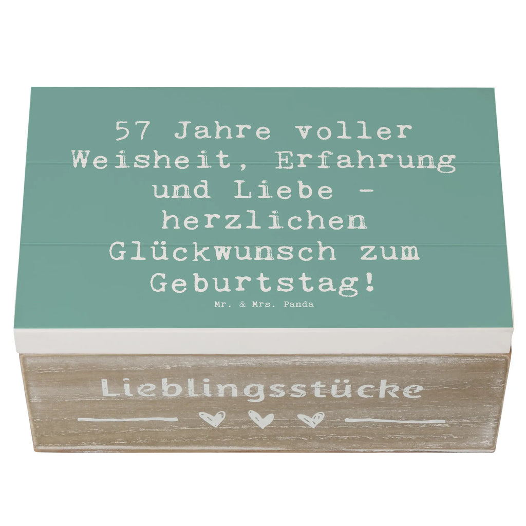 Holzkiste Spruch 57. Geburtstag Erinnerungsbox, Holzkiste, Truhe, Schatulle, Geschenkdose, Schatzkiste, XXL, Kiste, Aufbewahrungsbox, Dekokiste, Erinnerungskiste, Geschenkbox, Geburtstag, Geburtstagsgeschenk, Geschenk