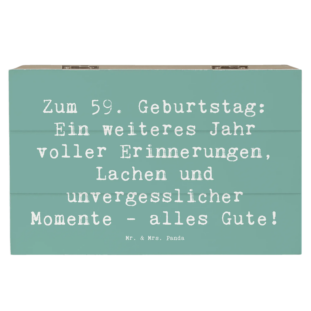 Holzkiste Spruch 59. Geburtstag XXL, Erinnerungsbox, Truhe, Geschenkbox, Schatzkiste, Erinnerungskiste, Holzkiste, Dekokiste, Schatulle, Kiste, Geschenkdose, Aufbewahrungsbox, Geburtstag, Geburtstagsgeschenk, Geschenk