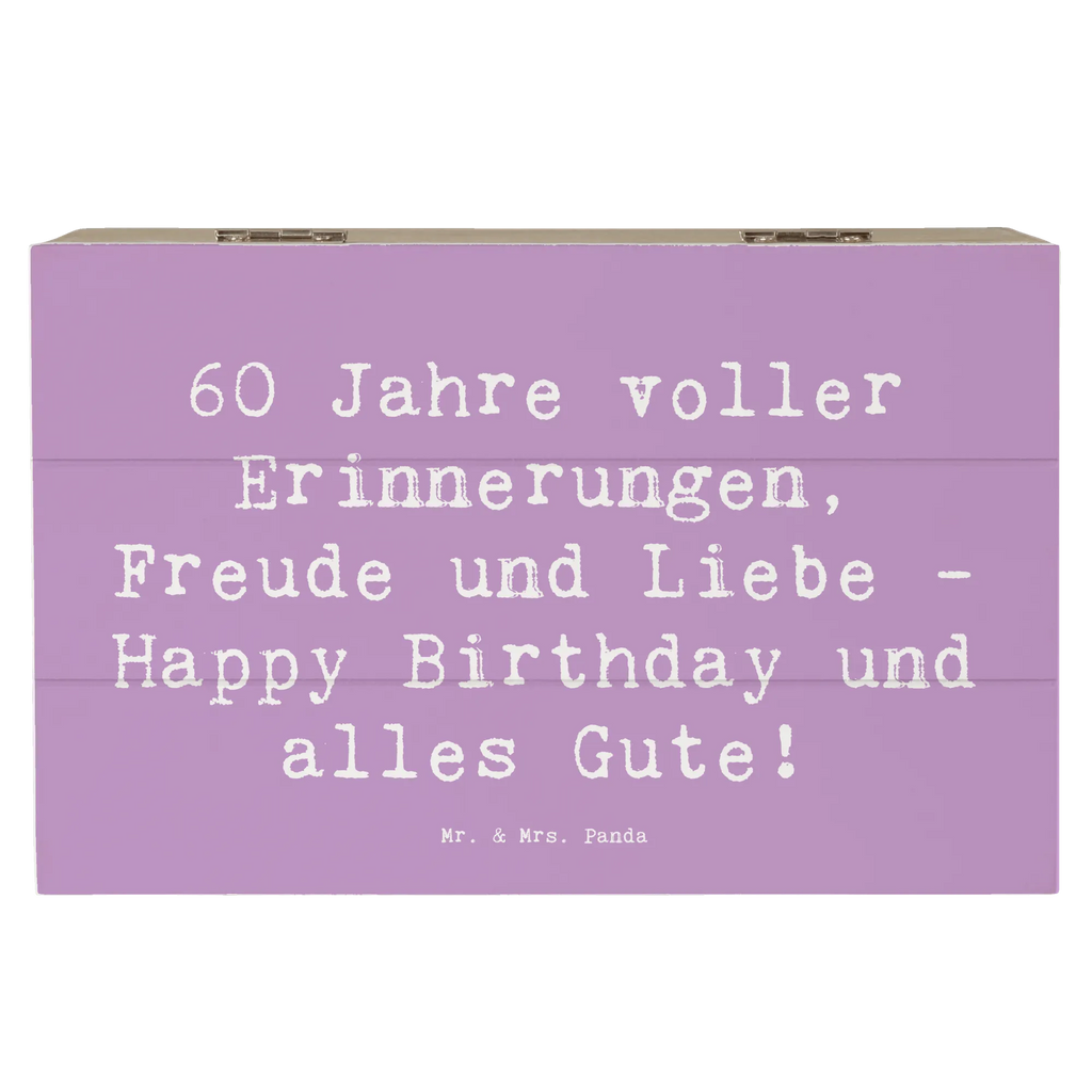 Holzkiste Spruch 60. Geburtstag Glückwunsch Erinnerungskiste, Erinnerungsbox, Holzkiste, Dekokiste, Truhe, Schatzkiste, Aufbewahrungsbox, Geschenkdose, Kiste, Geschenkbox, Schatulle, XXL, Geburtstag, Geburtstagsgeschenk, Geschenk