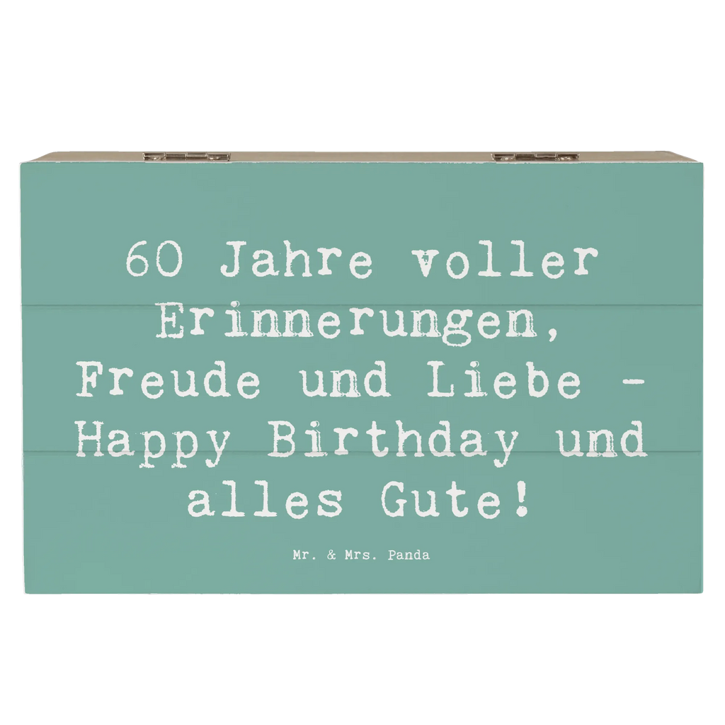 Holzkiste Spruch 60. Geburtstag Glückwunsch Erinnerungskiste, Erinnerungsbox, Holzkiste, Dekokiste, Truhe, Schatzkiste, Aufbewahrungsbox, Geschenkdose, Kiste, Geschenkbox, Schatulle, XXL, Geburtstag, Geburtstagsgeschenk, Geschenk