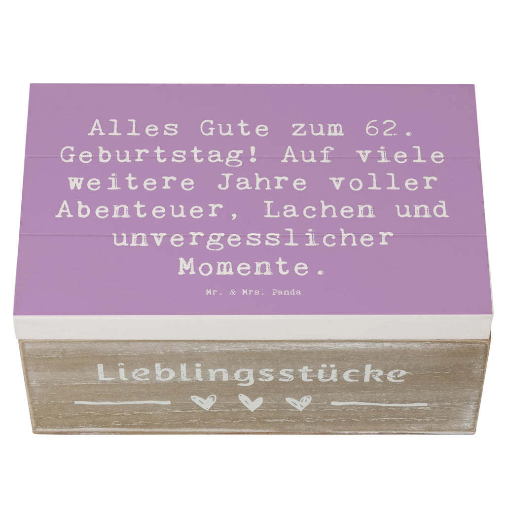Holzkiste Spruch 62. Geburtstag Truhe, Schatulle, Geschenkdose, Aufbewahrungsbox, Erinnerungskiste, Kiste, Erinnerungsbox, Dekokiste, XXL, Holzkiste, Schatzkiste, Geschenkbox, Geburtstag, Geburtstagsgeschenk, Geschenk