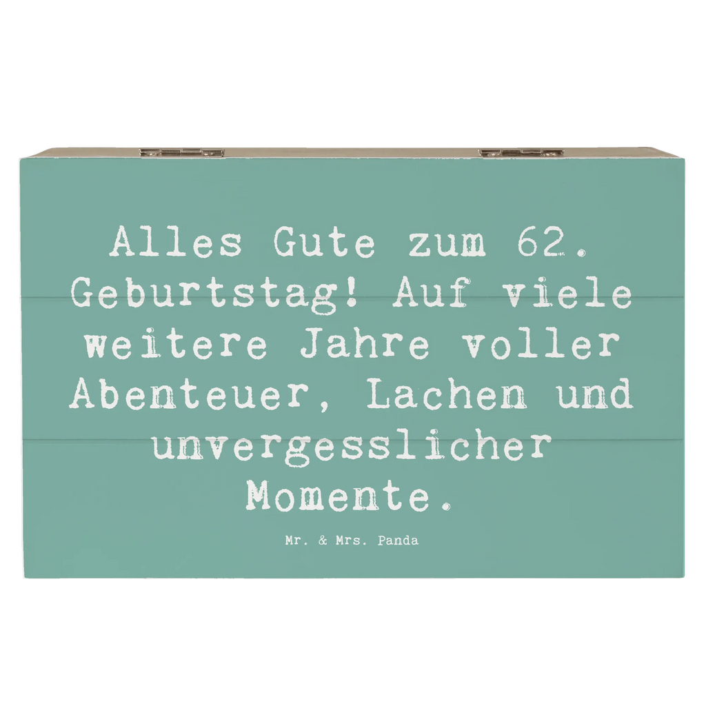 Holzkiste Spruch 62. Geburtstag Truhe, Schatulle, Geschenkdose, Aufbewahrungsbox, Erinnerungskiste, Kiste, Erinnerungsbox, Dekokiste, XXL, Holzkiste, Schatzkiste, Geschenkbox, Geburtstag, Geburtstagsgeschenk, Geschenk