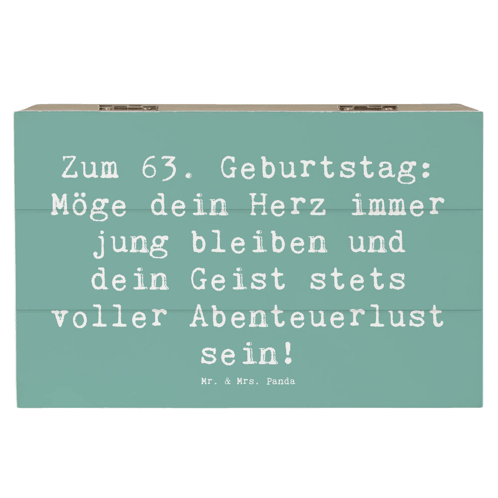 Holzkiste Spruch 63. Geburtstag Jugendlicher Geist Kiste, Holzkiste, Geschenkdose, Dekokiste, Erinnerungsbox, Schatzkiste, Aufbewahrungsbox, Schatulle, Truhe, Geschenkbox, XXL, Erinnerungskiste, Geburtstag, Geburtstagsgeschenk, Geschenk