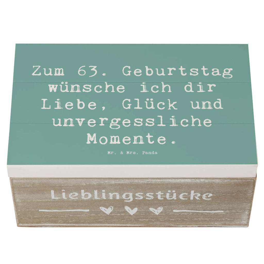 Wooden chest Saying Zum 63. Geburtstag wünsche ich dir Liebe, Glück und unvergessliche Momente. Geschenkdose, Aufbewahrungsbox, Truhe, Erinnerungsbox, Erinnerungskiste, Geschenkbox, Schatulle, Holzkiste, XXL, Schatzkiste, Dekokiste, Kiste, Geburtstag, Geburtstagsgeschenk, Geschenk