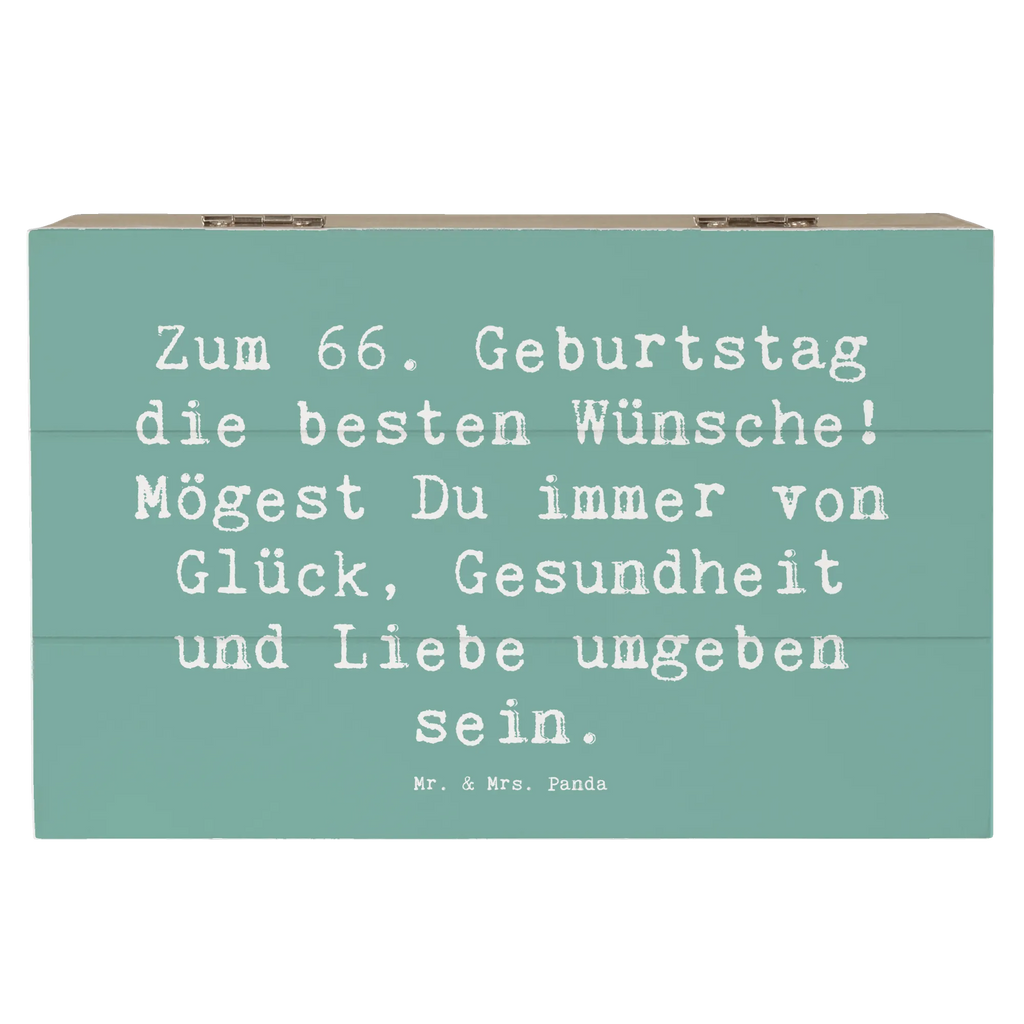 Holzkiste Spruch 66. Geburtstag XXL, Erinnerungsbox, Dekokiste, Kiste, Schatulle, Geschenkbox, Holzkiste, Truhe, Aufbewahrungsbox, Schatzkiste, Erinnerungskiste, Geschenkdose, Geburtstag, Geburtstagsgeschenk, Geschenk