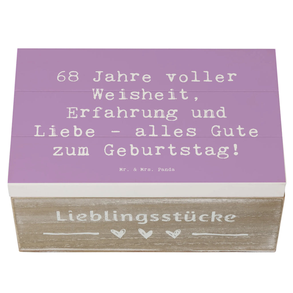 Holzkiste Spruch 68. Geburtstag Holzkiste, Schatulle, Aufbewahrungsbox, Geschenkdose, Erinnerungskiste, Erinnerungsbox, Dekokiste, Schatzkiste, Geschenkbox, Truhe, Kiste, XXL, Geburtstag, Geburtstagsgeschenk, Geschenk