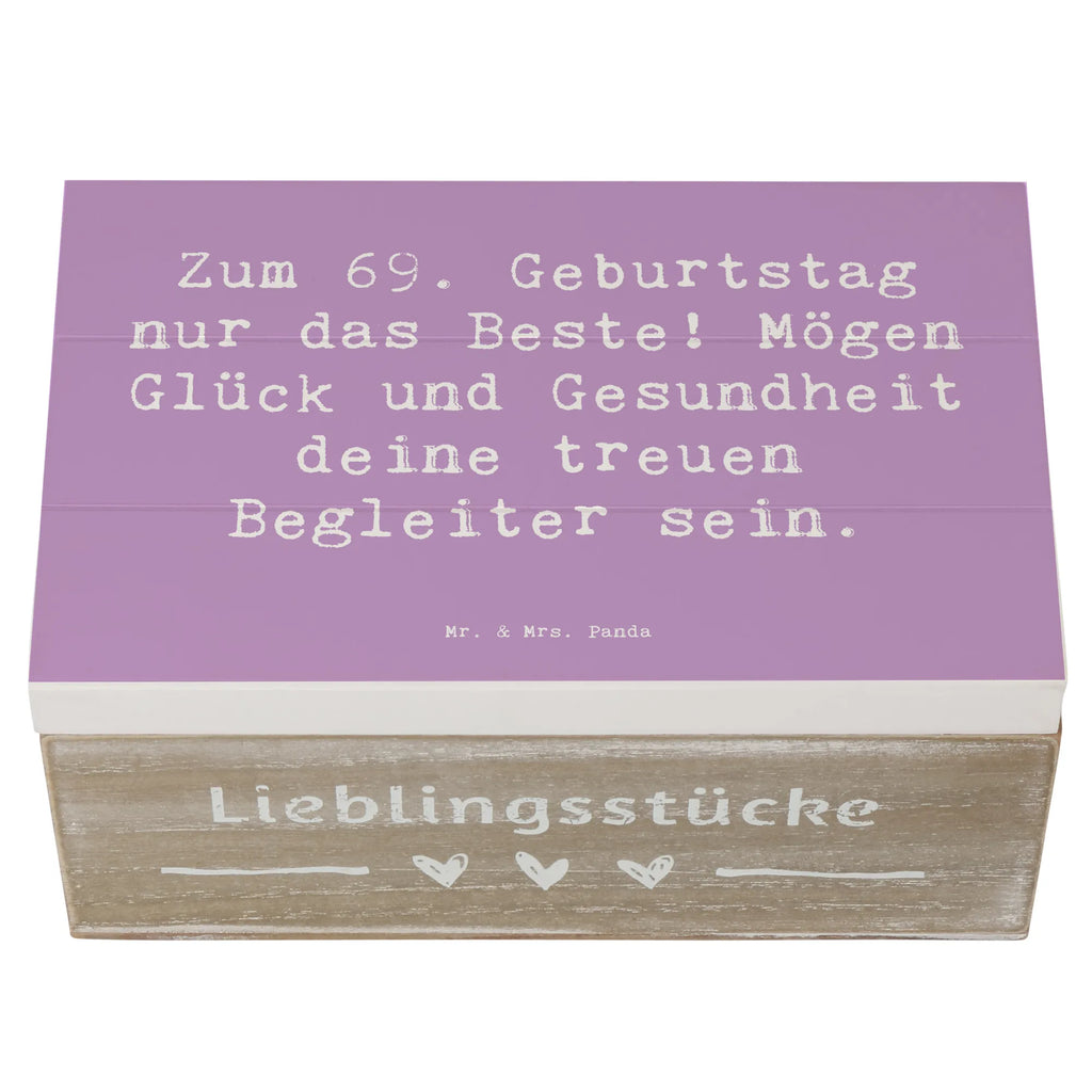 Holzkiste Spruch 69. Geburtstag Glück Schatzkiste, Schatulle, Truhe, Geschenkdose, Erinnerungsbox, Aufbewahrungsbox, Geschenkbox, XXL, Erinnerungskiste, Holzkiste, Kiste, Dekokiste, Geburtstag, Geburtstagsgeschenk, Geschenk