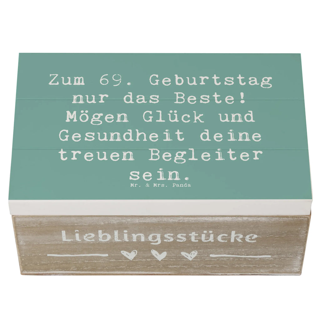 Holzkiste Spruch 69. Geburtstag Glück Schatzkiste, Schatulle, Truhe, Geschenkdose, Erinnerungsbox, Aufbewahrungsbox, Geschenkbox, XXL, Erinnerungskiste, Holzkiste, Kiste, Dekokiste, Geburtstag, Geburtstagsgeschenk, Geschenk