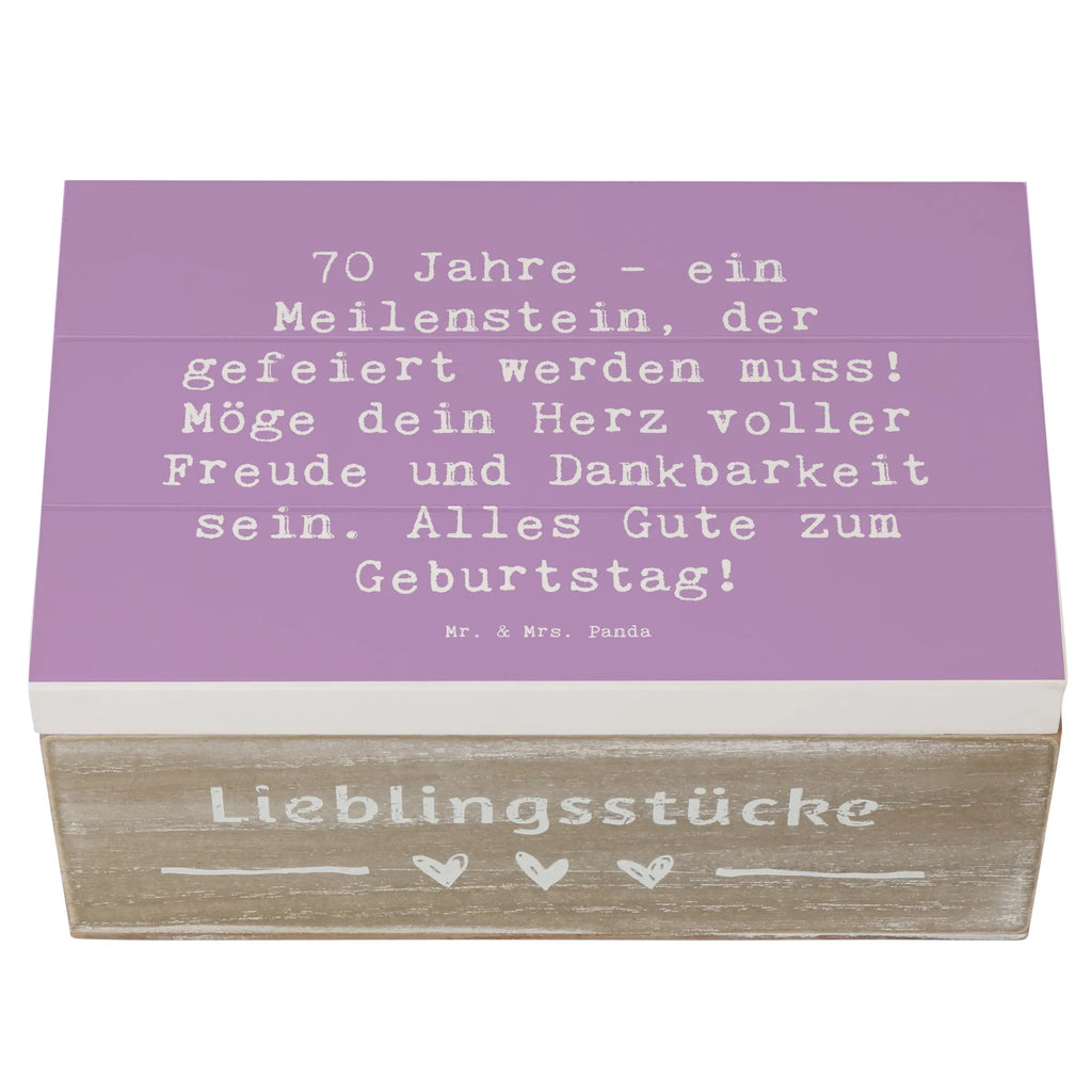Holzkiste Spruch 70. Geburtstag Meilenstein Geschenkbox, Erinnerungskiste, Holzkiste, Schatulle, Schatzkiste, Geschenkdose, Kiste, Dekokiste, Erinnerungsbox, Truhe, XXL, Aufbewahrungsbox, Geburtstag, Geburtstagsgeschenk, Geschenk