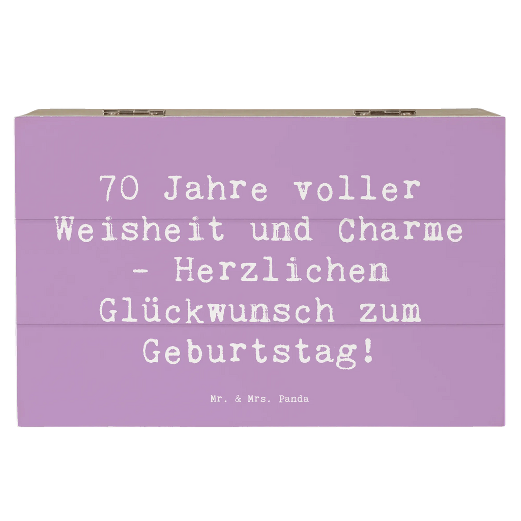 Holzkiste Spruch 70. Geburtstag Erinnerungskiste, Dekokiste, Aufbewahrungsbox, Geschenkbox, Holzkiste, Erinnerungsbox, XXL, Kiste, Schatzkiste, Geschenkdose, Schatulle, Truhe, Geburtstag, Geburtstagsgeschenk, Geschenk