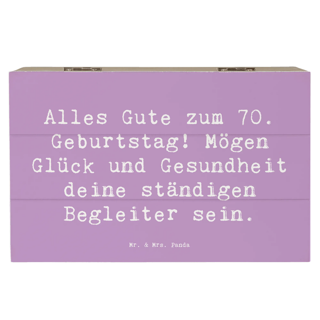 Holzkiste Spruch 70. Geburtstag Glück und Gesundheit Truhe, Dekokiste, Kiste, Aufbewahrungsbox, Erinnerungsbox, Schatzkiste, Geschenkdose, XXL, Schatulle, Holzkiste, Erinnerungskiste, Geschenkbox, Geburtstag, Geburtstagsgeschenk, Geschenk