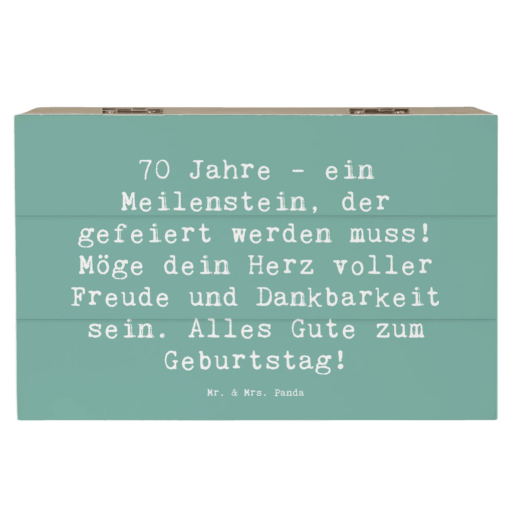 Holzkiste Spruch 70. Geburtstag Meilenstein Geschenkbox, Erinnerungskiste, Holzkiste, Schatulle, Schatzkiste, Geschenkdose, Kiste, Dekokiste, Erinnerungsbox, Truhe, XXL, Aufbewahrungsbox, Geburtstag, Geburtstagsgeschenk, Geschenk