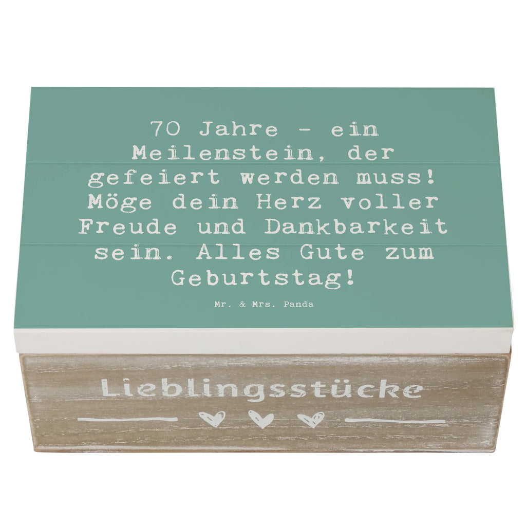 Holzkiste Spruch 70. Geburtstag Meilenstein Geschenkbox, Erinnerungskiste, Holzkiste, Schatulle, Schatzkiste, Geschenkdose, Kiste, Dekokiste, Erinnerungsbox, Truhe, XXL, Aufbewahrungsbox, Geburtstag, Geburtstagsgeschenk, Geschenk