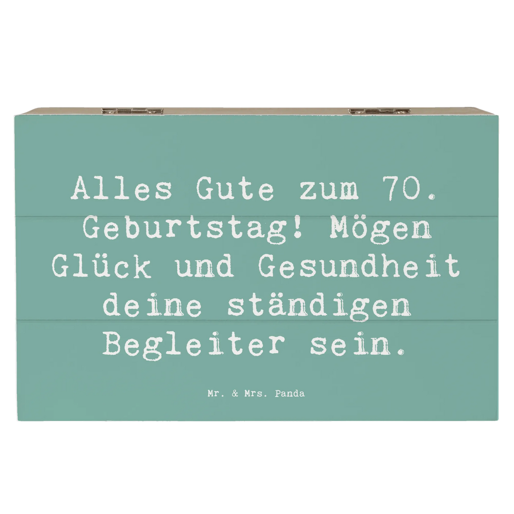 Holzkiste Spruch 70. Geburtstag Glück und Gesundheit Truhe, Dekokiste, Kiste, Aufbewahrungsbox, Erinnerungsbox, Schatzkiste, Geschenkdose, XXL, Schatulle, Holzkiste, Erinnerungskiste, Geschenkbox, Geburtstag, Geburtstagsgeschenk, Geschenk