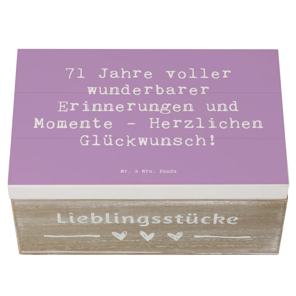 Holzkiste Spruch 71. Geburtstag Erinnerungen Kiste, Geschenkbox, XXL, Holzkiste, Schatulle, Dekokiste, Schatzkiste, Truhe, Geschenkdose, Aufbewahrungsbox, Erinnerungsbox, Erinnerungskiste, Geburtstag, Geburtstagsgeschenk, Geschenk