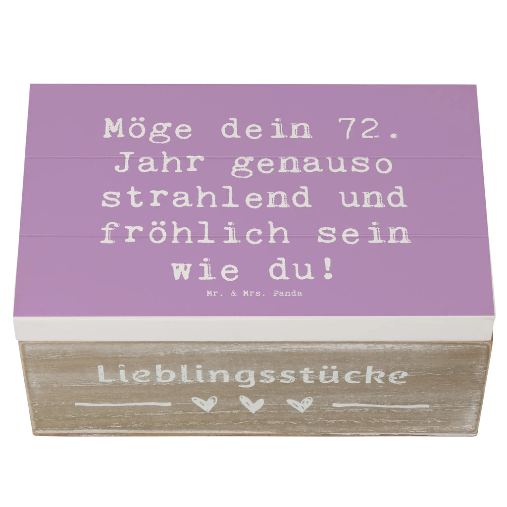 Holzkiste Spruch 72. Geburtstag Freude Glanz Schatzkiste, Schatulle, Erinnerungsbox, XXL, Aufbewahrungsbox, Truhe, Dekokiste, Holzkiste, Erinnerungskiste, Kiste, Geschenkbox, Geschenkdose, Geburtstag, Geburtstagsgeschenk, Geschenk