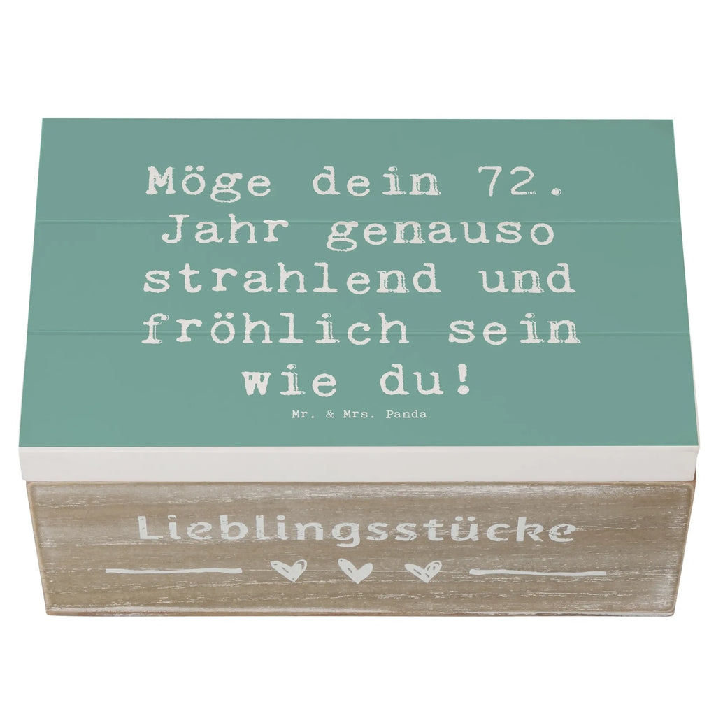 Holzkiste Spruch 72. Geburtstag Freude Glanz Schatzkiste, Schatulle, Erinnerungsbox, XXL, Aufbewahrungsbox, Truhe, Dekokiste, Holzkiste, Erinnerungskiste, Kiste, Geschenkbox, Geschenkdose, Geburtstag, Geburtstagsgeschenk, Geschenk