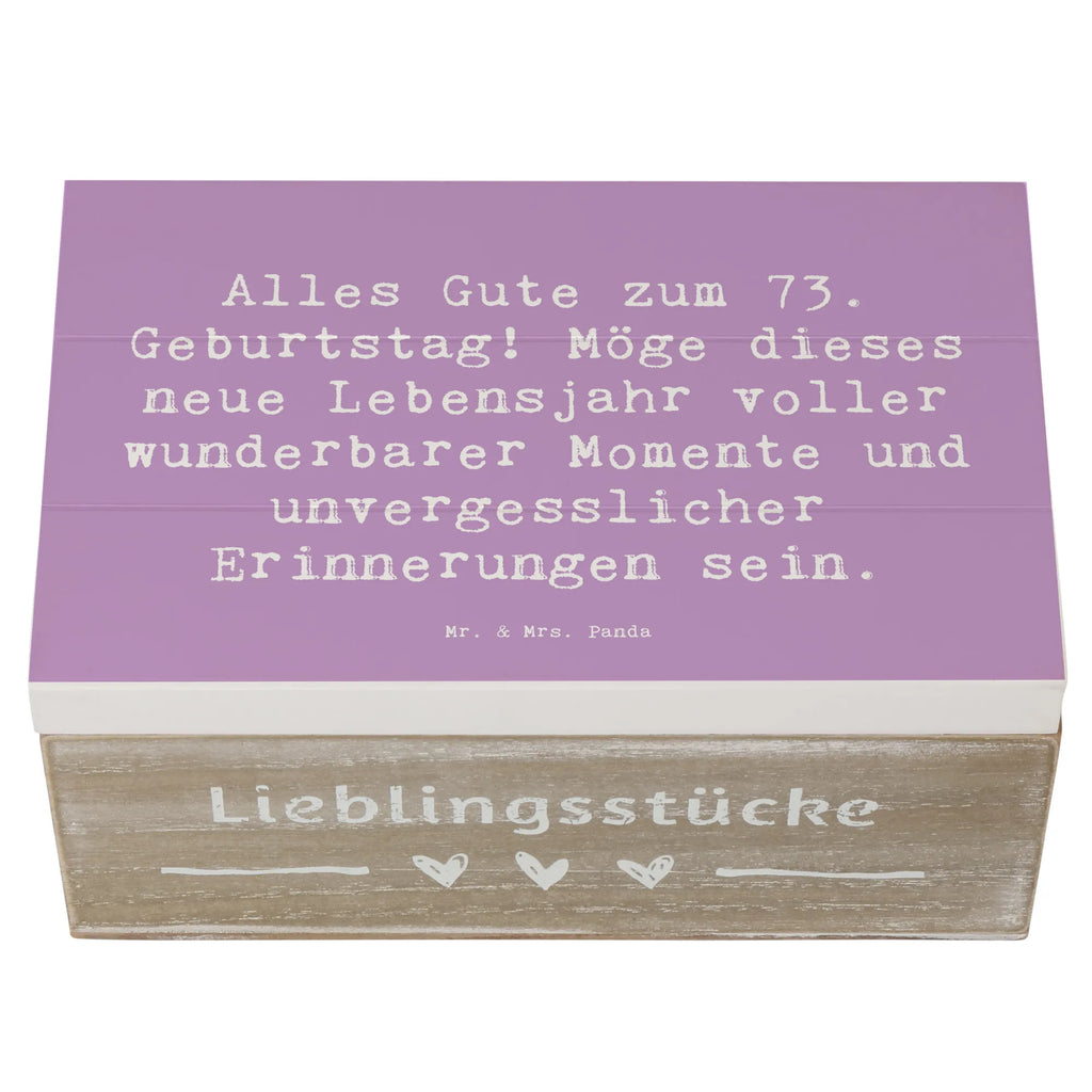 Holzkiste Spruch 73. Geburtstag Schatulle, Truhe, Schatzkiste, Erinnerungsbox, Aufbewahrungsbox, XXL, Kiste, Holzkiste, Geschenkdose, Dekokiste, Erinnerungskiste, Geschenkbox, Geburtstag, Geburtstagsgeschenk, Geschenk