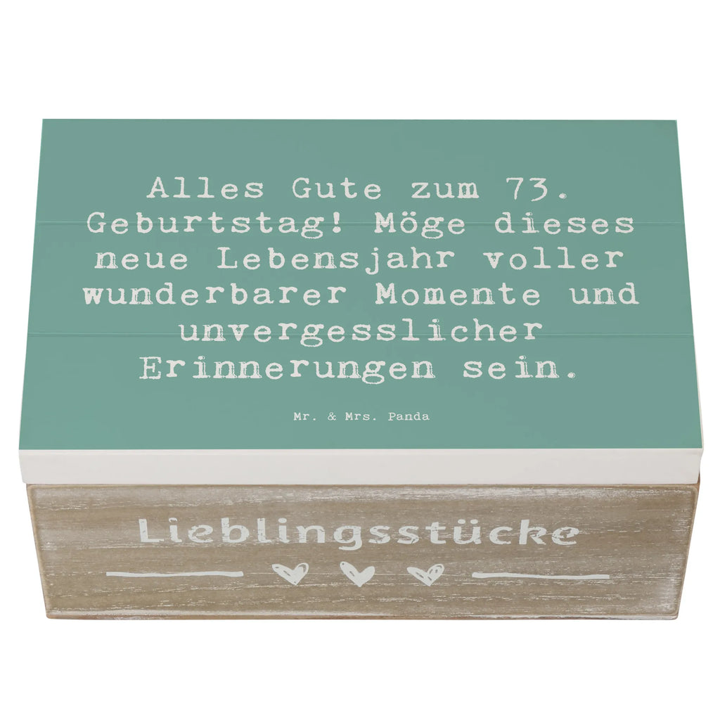 Holzkiste Spruch 73. Geburtstag Schatulle, Truhe, Schatzkiste, Erinnerungsbox, Aufbewahrungsbox, XXL, Kiste, Holzkiste, Geschenkdose, Dekokiste, Erinnerungskiste, Geschenkbox, Geburtstag, Geburtstagsgeschenk, Geschenk