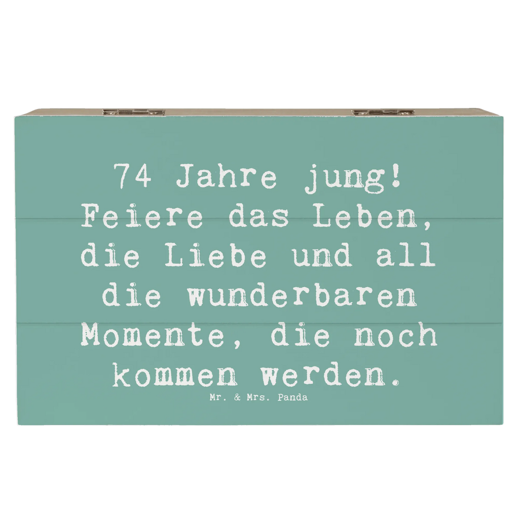 Holzkiste Spruch 74. Geburtstag Freude Holzkiste, XXL, Geschenkdose, Erinnerungskiste, Erinnerungsbox, Dekokiste, Schatulle, Kiste, Geschenkbox, Truhe, Aufbewahrungsbox, Schatzkiste, Geburtstag, Geburtstagsgeschenk, Geschenk