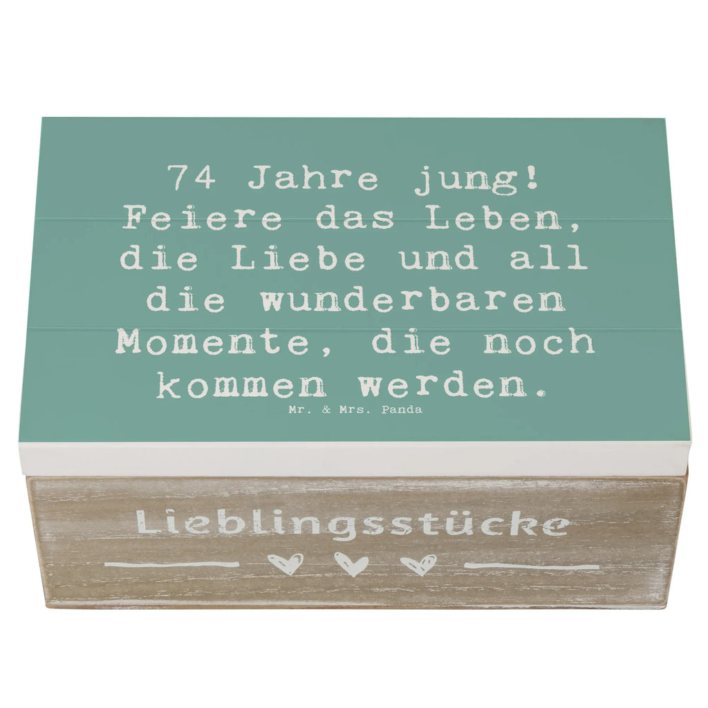 Holzkiste Spruch 74. Geburtstag Freude Holzkiste, XXL, Geschenkdose, Erinnerungskiste, Erinnerungsbox, Dekokiste, Schatulle, Kiste, Geschenkbox, Truhe, Aufbewahrungsbox, Schatzkiste, Geburtstag, Geburtstagsgeschenk, Geschenk