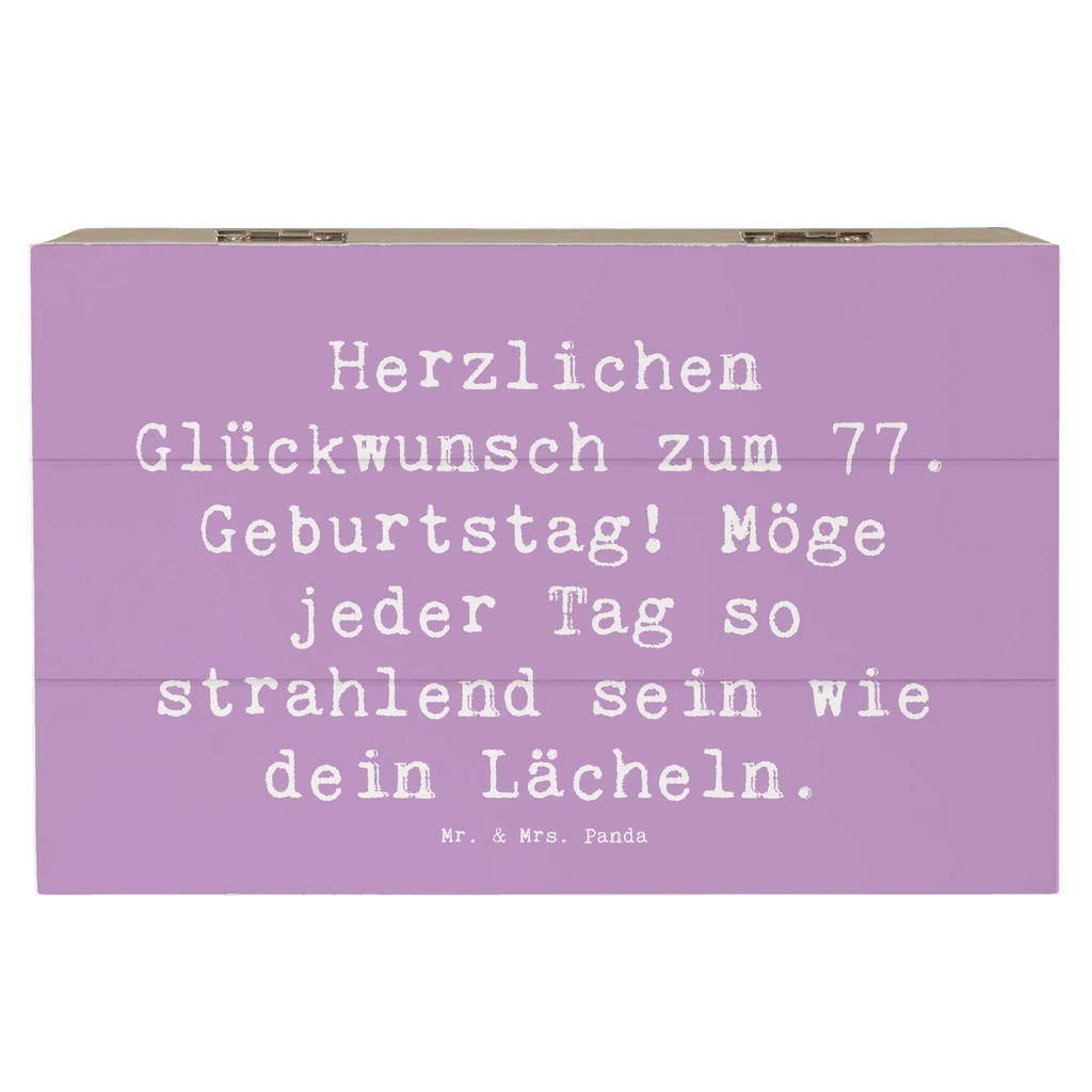 Holzkiste Spruch 77. Geburtstag Strahlen Schatzkiste, Aufbewahrungsbox, Schatulle, Dekokiste, Holzkiste, Kiste, Erinnerungsbox, XXL, Truhe, Geschenkdose, Erinnerungskiste, Geschenkbox, Geburtstag, Geburtstagsgeschenk, Geschenk