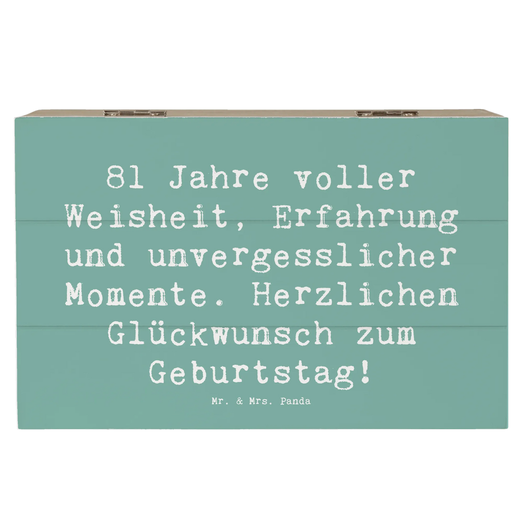 Holzkiste Spruch 81. Geburtstag Truhe, Aufbewahrungsbox, Erinnerungskiste, Schatzkiste, Erinnerungsbox, Geschenkbox, XXL, Holzkiste, Kiste, Geschenkdose, Dekokiste, Schatulle, Geburtstag, Geburtstagsgeschenk, Geschenk