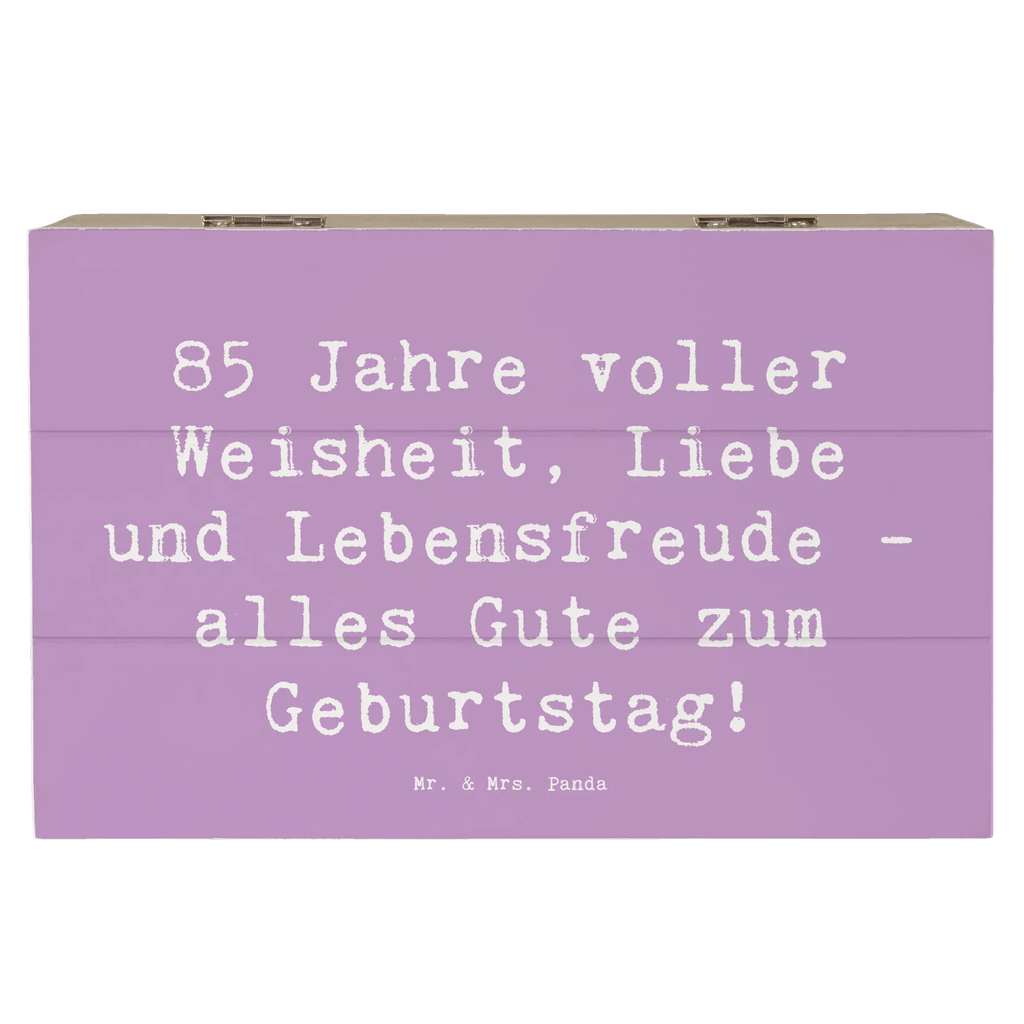 Holzkiste Spruch 85. Geburtstag Weise Schatulle, Geschenkbox, Dekokiste, Erinnerungsbox, Geschenkdose, XXL, Aufbewahrungsbox, Erinnerungskiste, Truhe, Kiste, Holzkiste, Schatzkiste, Geburtstag, Geburtstagsgeschenk, Geschenk