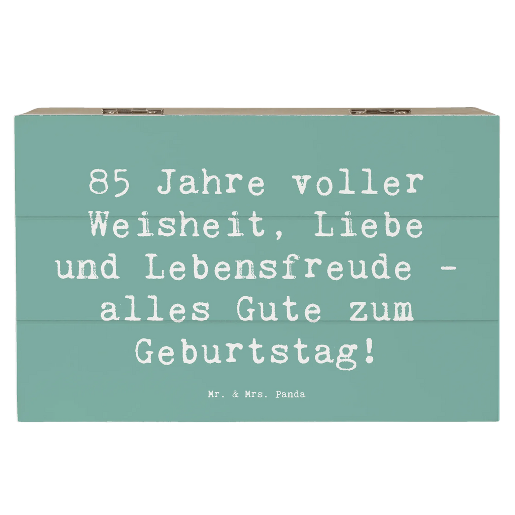 Holzkiste Spruch 85. Geburtstag Weise Schatulle, Geschenkbox, Dekokiste, Erinnerungsbox, Geschenkdose, XXL, Aufbewahrungsbox, Erinnerungskiste, Truhe, Kiste, Holzkiste, Schatzkiste, Geburtstag, Geburtstagsgeschenk, Geschenk