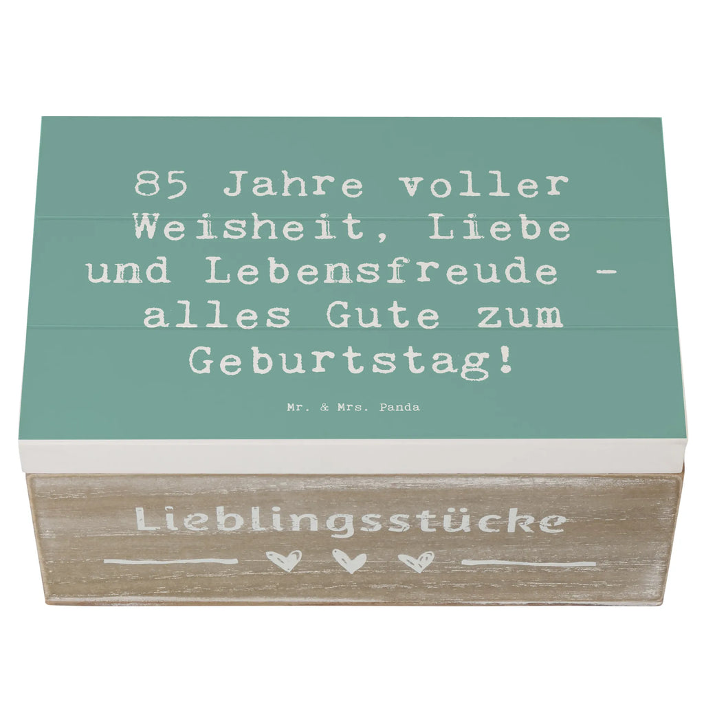Holzkiste Spruch 85. Geburtstag Weise Schatulle, Geschenkbox, Dekokiste, Erinnerungsbox, Geschenkdose, XXL, Aufbewahrungsbox, Erinnerungskiste, Truhe, Kiste, Holzkiste, Schatzkiste, Geburtstag, Geburtstagsgeschenk, Geschenk