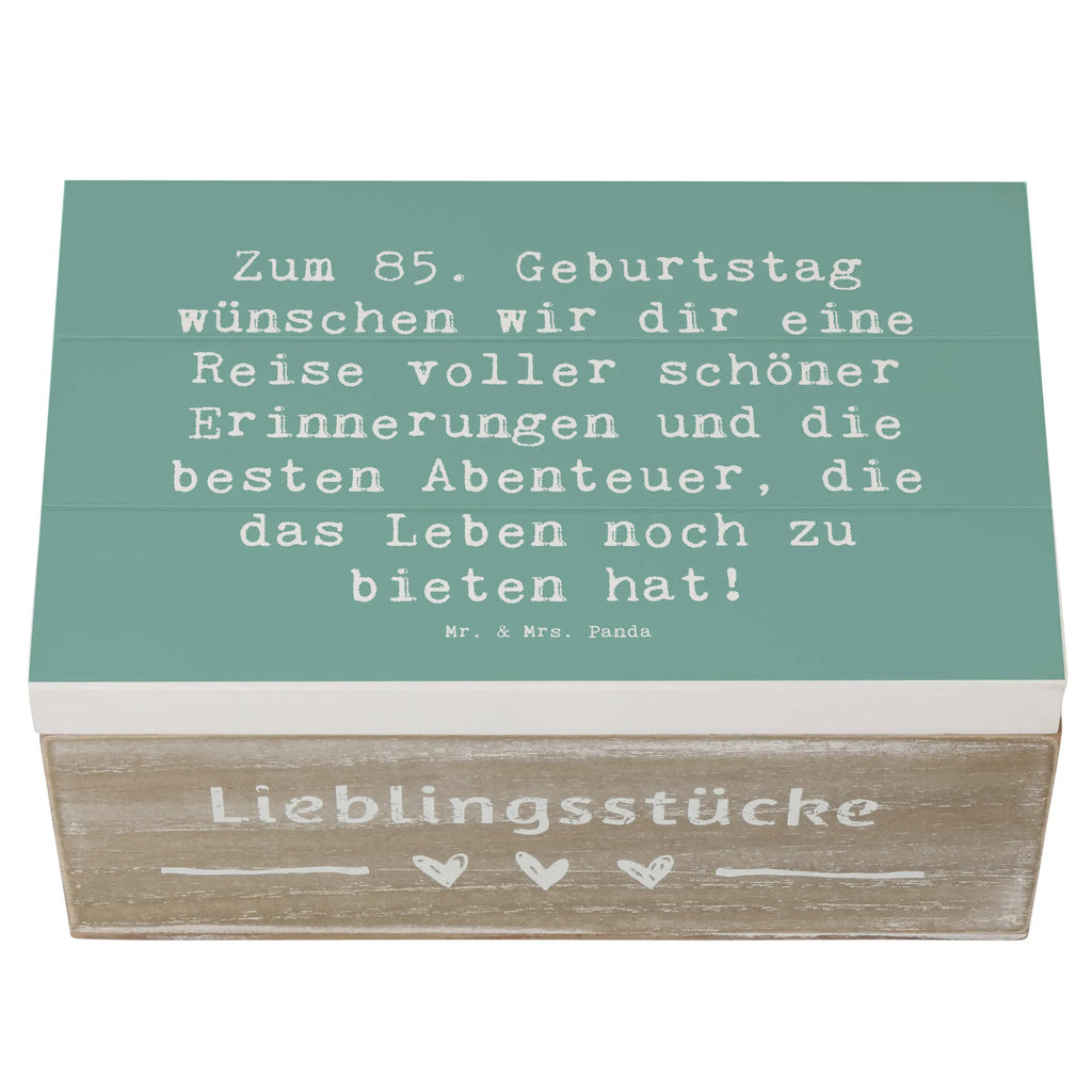 Holzkiste Spruch 85. Geburtstag Aufbewahrungsbox, Erinnerungsbox, Erinnerungskiste, Schatzkiste, Schatulle, Kiste, Holzkiste, Geschenkbox, XXL, Geschenkdose, Truhe, Dekokiste, Geburtstag, Geburtstagsgeschenk, Geschenk